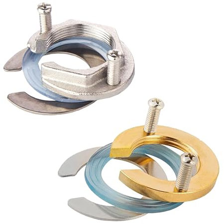 2 Sätze (10 Stück) Edelstahl Wasserhahn Befestigungsmutter SetWasserhahn, Einloch Befestigungsteile für Wasserhähne, Kontermuttern für Küchenarmaturen, Einlochmutter Anschluss