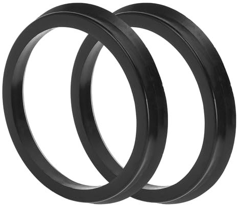 TUCKBOLD Anelli Centrici per Cerchi in Lega per Auto Anelli per Mozzo Ruota Durevoli Ammortizzanti per Mozzo Centrale Ruote Nere 2 Pz OD 83.1mm a ID 71.6mm in Plastica