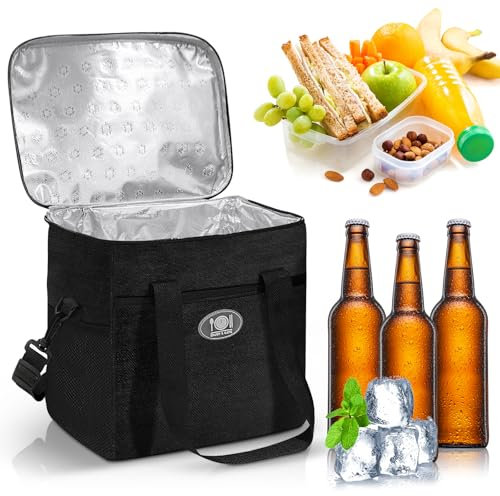 Obidodi kühltasche faltbar 16L, Tragbare kleine isoliertasche Tiefkühltasche, Lunch Tasche, thermotasche Kühlbox für Picknick Büro Arbeit