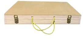 Traditional Wooden Roti Box with Rolling Pin, Natural Wood Storage Container, Kitchen Chapati Making Tool