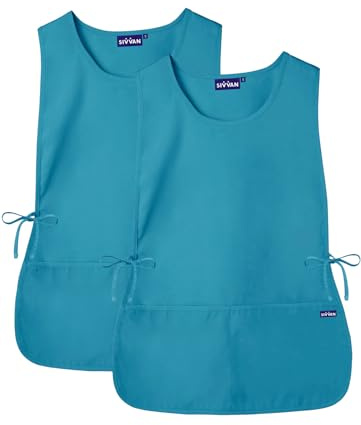 Sivvan Unisex Apron - Cobbler Apron 2-Pack - S87002 - Teal Blue - R