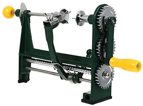 Peeling Machine Orange Peeler, Pineapple Corer Hand-Cranked Mango Kiwi Peeling Machine Household Stainless Steel Gadgets Potato Slicer Orange Alloy Fruit for Home Comes with English Instruction Manual