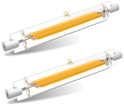 Hsientpe R7S LED 118mm Dimmbar,20W R7S LED Lampe Ersatz für 200W Halogenlampen,R7S LED Stab Kaltesweiß 6000K 2000LM,Kein Flackern,360°Abstrahlwinkel,2er Pack
