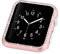 Gehäuse Glitzer Kompatibel mit Apple Watch Series 8 41mm, Rose Gold Frauen Mädchen Dünn Aluminium Diamant Hülle Kratzfest Stoßfest Bumper Case Rundherum Abdeckung Kompatibel mit iWatch Series 7 8 9