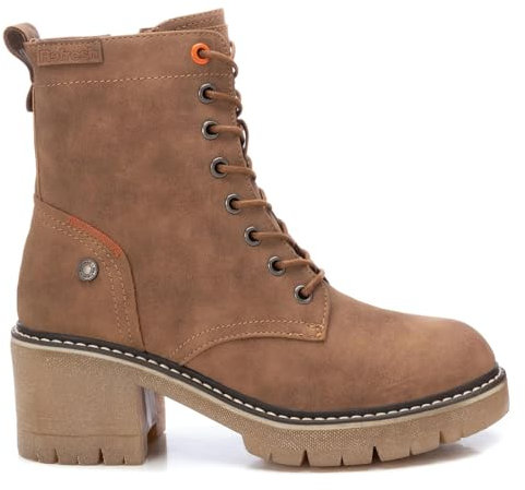 REFRESH - Botín Mujer Camel - Calzado Cómodo y Versátil - Moda casual - Modelo 17122301 (Talla 38)
