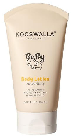 SVADiA Lotion de soin pour la peau de bébé biologique 150 ml - Nourrit et hydrate la peau de bébé | Beurre de karité | Vitamine E | Hypoallergénique | Non toxique | Apaisante | Pour une peau délicate