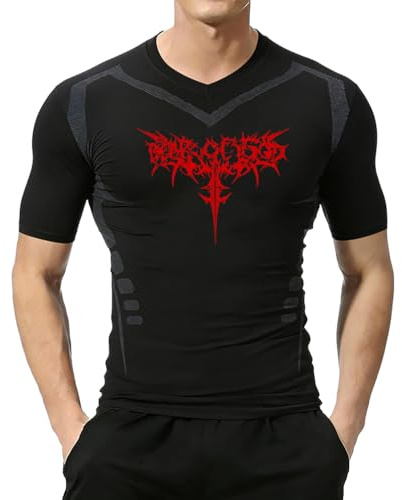 Camisa De Compresión para Hombre Anime Print Gym Sport Camisetas De Gimnasio De Secado Rápido Fitness Camisetas Interiores Deportivas Elasticidad Tops Camiseta Verano Hombre