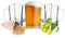 Sendez 6 Biergläser Set 0,5L Bierseidel Bierkrüge Bierglas Bierkrug mit Henkel Bier Pils Gläser