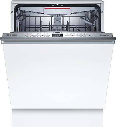 Bosch SMV4HCX48E Serie 4 Smarter Geschirrspüler vollintegriert, 60 cm breit, Besteckschublade, Silence Programm besonders leise, Extra Trocknen auf Knopfdruck, Weiß