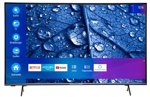 MEDION P14313 (MD 30020) 108 cm (43 Zoll) Full HD Fernseher (Smart-TV, HDR, Netflix, Prime Video, PVR, Bluetooth, Triple Tuner Receiver)