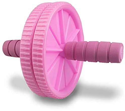 Phoenix Fitness Ab Roller Wheel – Dual Wheel Abdominal Roller for Core Strength & Ab Workout – Home Gym Exercise Equipment for Men & Women – Black, Orange or Pink