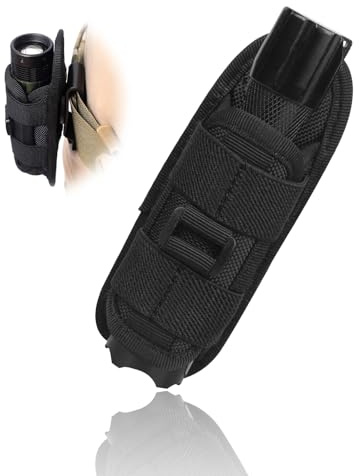Pochette d'étui de Lampe de Poche Tactique, Poche Tactique en Nylon pour Ceinture, Compatible avec Les Lampes de Poche UC30/UC35 et Autres Modèles, Idéal pour Camping et Randonnée