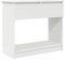 vidaXL console table with drawers, white engineered wood, modern style - living room/hallway, 85.5x38.5x74.5 cm