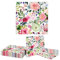 Kotkiddy Wasserfarben Blumen Papier Servietten, 20 Stück Rosenblumen Servietten für Mittagessen, Blumen Party Zubehör Geburtstagsdeko, Blumen Party Abendessen Papier 33 * 33cm