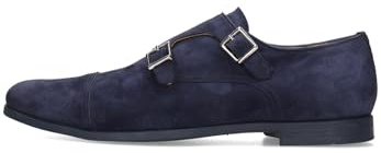 Melvin & Hamilton Corentin 2 Duo Navy, Mocasín Monkstrap Hombre, Azul, 40 EU