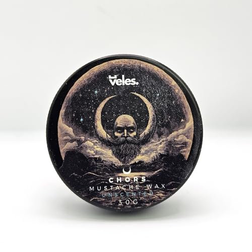 Veles Chors Schnurrbartwachs 30g Geruchlos Stark fixierendes Wachs für Bartstyling für Männer Natürliche Zusammensetzung Flexibel
