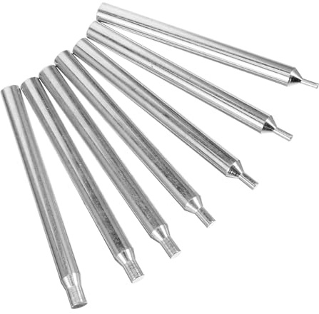 FRCOLOR Set da 7 Bastoncini per Molatura e Lucidatura Gioielli, Accessori in Metallo Resistente per Utensili di Lucidatura Pietre Preziose, Kit Professionale per Creazione e Rifinitura