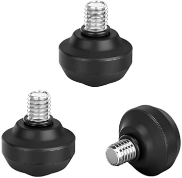 Koolehaoda 3 Patas Antideslizantes Universales de Goma para Trípode y Monopie con Rosca de 3/8, Patas Antideslizantes de Repuesto para Trípodes, Adaptador de Montaje de Accesorios