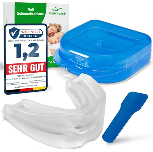 2-in-1 Anti Schnarch Schiene Gerät – Schnarchstopper Knirscherschiene für Nacht | Schnarchschiene Zahnschutz | Schnarchen Stopper Zahnschiene Knirschen | Aufbissschiene für Nacht Gegen Schnarchen