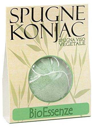 BioEssenze SPUGNE KONJAC per il viso 100% vegetali (VERDE)