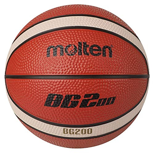 Molten Unisex – Erwachsene Mini-Basketball BGS1-OI, orange/Ivory, 1