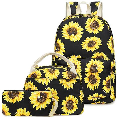 Sunborls Canvas Rucksack Mädchen Schule Büchertasche Bohemia College Rucksack 3 in 1