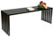 DanDiBo Gartenbank Metall Massiv Wetterfest Schwarz 120 cm Sitzbank Modern 96205 Parkbank Eisen Bank Blumenbank