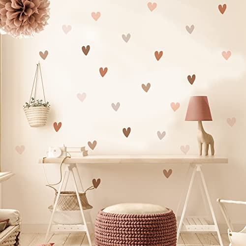 Neukids Boho Heart Wall Stickers for Kids, Peel and Stick Hearts wall Stickers, Kids Girls Wall Decals, Nursery Stickers Baby Room Bedrooms Livingroom Kindergarten Heart wall Art