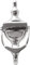 SIZAH 6 Inch Door Knocker Polished Chrome, Victorian Urn Door Knocker for Front Doors.