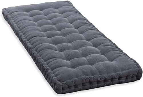 Coussin de Banc Exterieur intérieur 100x40/120x40/140x40/150x50/180x55cm Banc Assise Coussin 8-10cm Jardin Coussin D'assise Epais Coussin de Sol Canapé pour Maison Patio Balançoire(M2,90x40cm/35.43x15