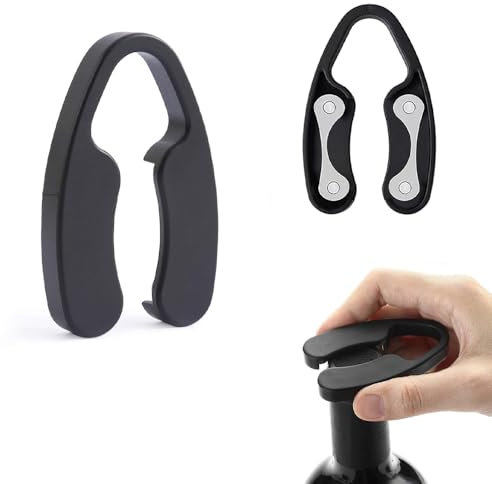 HNGUSNHOP 2 PCS Wine Foil Cutter Black Blade Foil Paper Cutter Reusable Wine Foil Remover Wine Tool Accessory for Wine Lovers