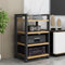 Multifunktionaler AV-Medienständer, Eckkomponentenschrank aus Holz, Stereo-Sound-Tower mit verstellbarem Regal, multifunktionaler Medien-Stereoständer, CD-Player, geeignet für Zuhause/Büro/Kino