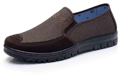 Viaoragiosa Scarpe di Stoffa,Scarpe da Taichi,Scarpe Kung Fu Uomo,Scarpe Stoffa retrò Arti Marziali,Traspirante E Antiscivolo,Comodo E Leggero,Adatto per Palestra Maschile E Femminile