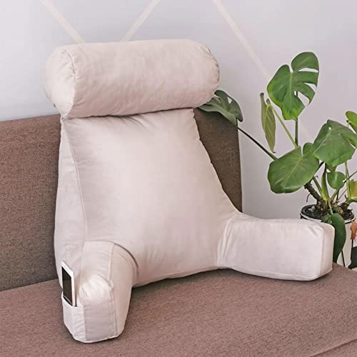 Cómoda almohada de lectura con reposacabezas, respaldo de apoyo lumbar para cama, sofá y sillón, cojín de relajación ideal para mujeres embarazadas y soporte de espalda