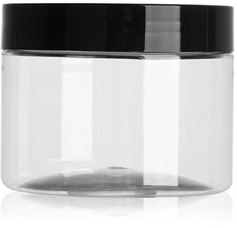 LCKKJHG Marmeladburkar genomskinlig matbehållare i plast med bred mun, tom flaska (300 ml)