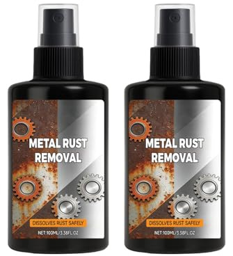 Rust Remover for Metal, Rust Converter Spray, Car Chassis & Stain Remover with Rust Protection Formula, Multi-Purpose Rust Remover Rust Inhibitor (2)