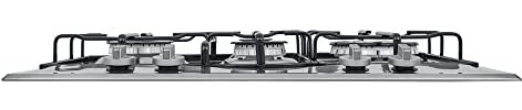 Hotpoint PCN 642 T/IX/HAR - Piano cottura gas, in acciaio Inox, da incasso, 1.000 W, 5,5 cm
