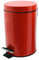 Harbour Housewares Runde Badezimmerpedalbehälter - 3L - Rot