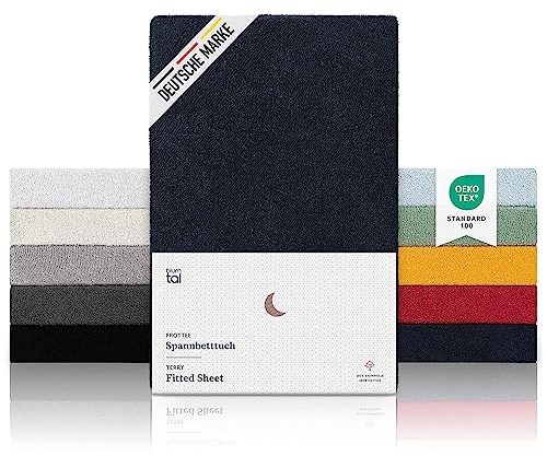 Blumtal frotté underlakan - gosigt mjukt underlakan, Oeko-Tex certifierat, olika färger och storlekar