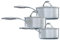 Circulon SteelShield Stainless Steel Saucepan Set of 3 - Induction Suitable Saucepans 16/18/20cm with Hybrid Non Stick, Glass Lids & Stay Cool Handles, Dishwasher Safe Cookware