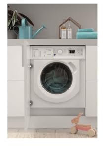 INDESIT Lave linge sechant encastrable BIWDIL861485EU, Lavage 8kgs, Séchage 6kgs