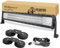 Willpower Led Arbeitsscheinwerfer Bar Gerade, 32 Zoll 405W Balken 12V Mit Magnethalterung Und Kabelbaum - Wasserdicht Lightbar Auto Lichtbalken Scheinwerfer Für SUV Offroad ATV 4x4