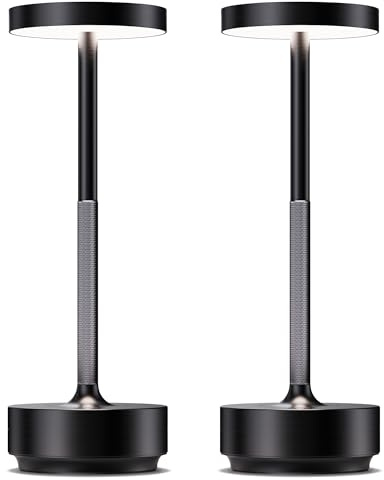 LED Cordless Table Lamp Rechargeable,Battery Powered Outdoor Table Light