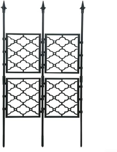 Enrejado de jardín para plantas trepadoras con marco de acero inoxidable, soporte de vid al aire libre para frutas, verduras y flores, estructura de jardín vertical que ahorra espacio para un