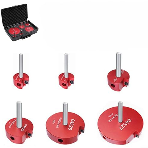 URPIZY Juego de 6 escariadores para PVC con aleación de aluminio resistente para quitar tubos antiguos de accesorios de PVC C o PVC ABS con brocas estándar