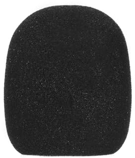 Naroote 5 Pezzi di Protezione Antivento per Microfono Portatile, Coperture in Schiuma, Voce Chiara, KTV Karaoke DJ, Confezione da 5 Pezzi, 4 Colori (BLACK)