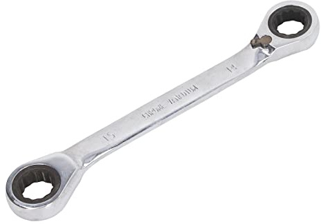 Pyltha Llave de Anillo Doble Extremo, Acero Cromo Vanadio, 72 Dientes, Antideslizante - Alta Precisión y Flexibilidad, Uso Profesional y Doméstico
