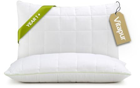 Vitapur Kinderkopfkissen 40x60 Memory-Schaum - Ergonomisches Kinderkissen für erholsamen Schlaf - Hypoallergen Kissen für Allergiker - Öko-Tex Zertifiziert - 1 Set