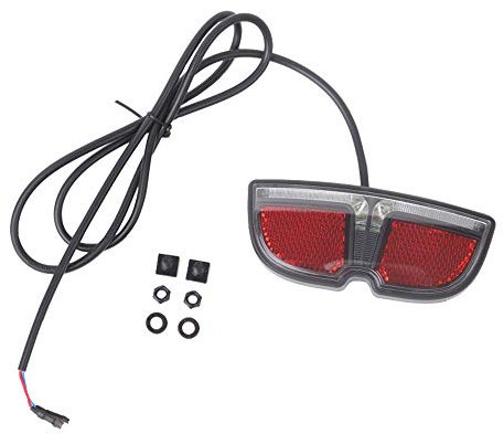 Electric Bicycle Rear Light 6V LED Tail light eBike Warning Portable Rear Taillight for Bafang Mid Drive Cycling