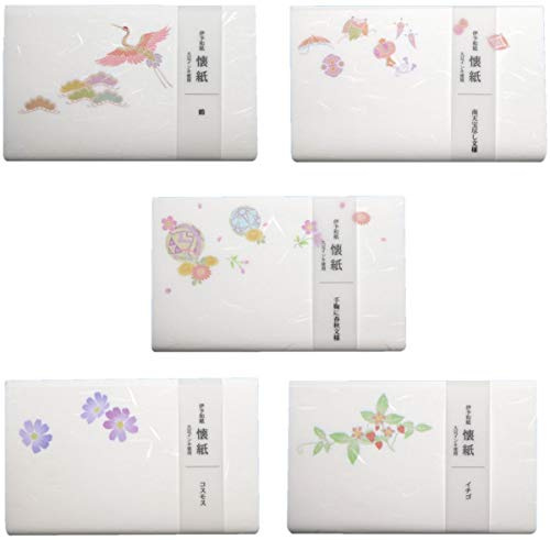 カミイソ産商(Kamiiso) Washi Paper, Spring and Autumn, Nantenhoshi Tsuburi, Cosmos Strawberry